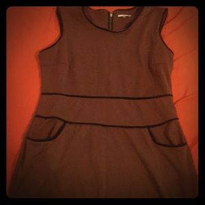 Milano Brown and Black Formal Stretch Dress